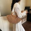 Women's Casual Loose-Fit Hollow Straw Woven Shoulder Handbag, 2026 New Vegetable Basket Design