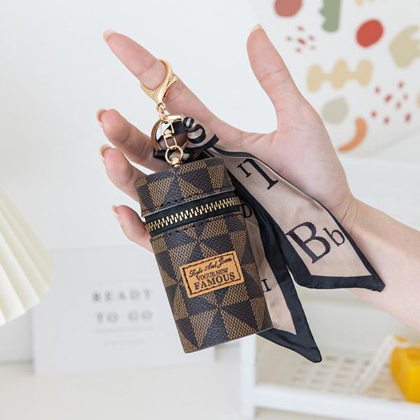 Luxury Mini Fragrant Style Lipstick Coin Purse Keychain – Trendy and Portable