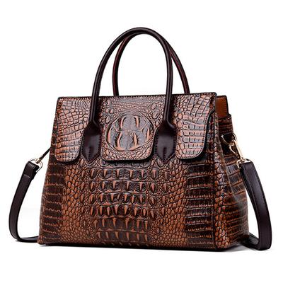 Sieviešu aligatora ādas rokassomas Dizaineris Sieviešu Messenger plecu somas Retro Tote