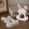 Silicone Molds Easter Bunny Ornament Silicone Mold DIY Rabbit Hanging Pendant Casting Molds For Rabbit Decor Plaster Resin Craft
