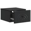 Wall Mounted Nightstand Black 33 x 34.5 x 20 cm