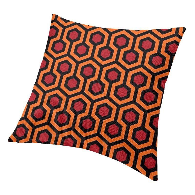 Home Hotel Carpet Square Pillow Cover Home Decorative Geometric Pattern Looped Hexagons Cushion Cover Throw Pillow Sofa Printing