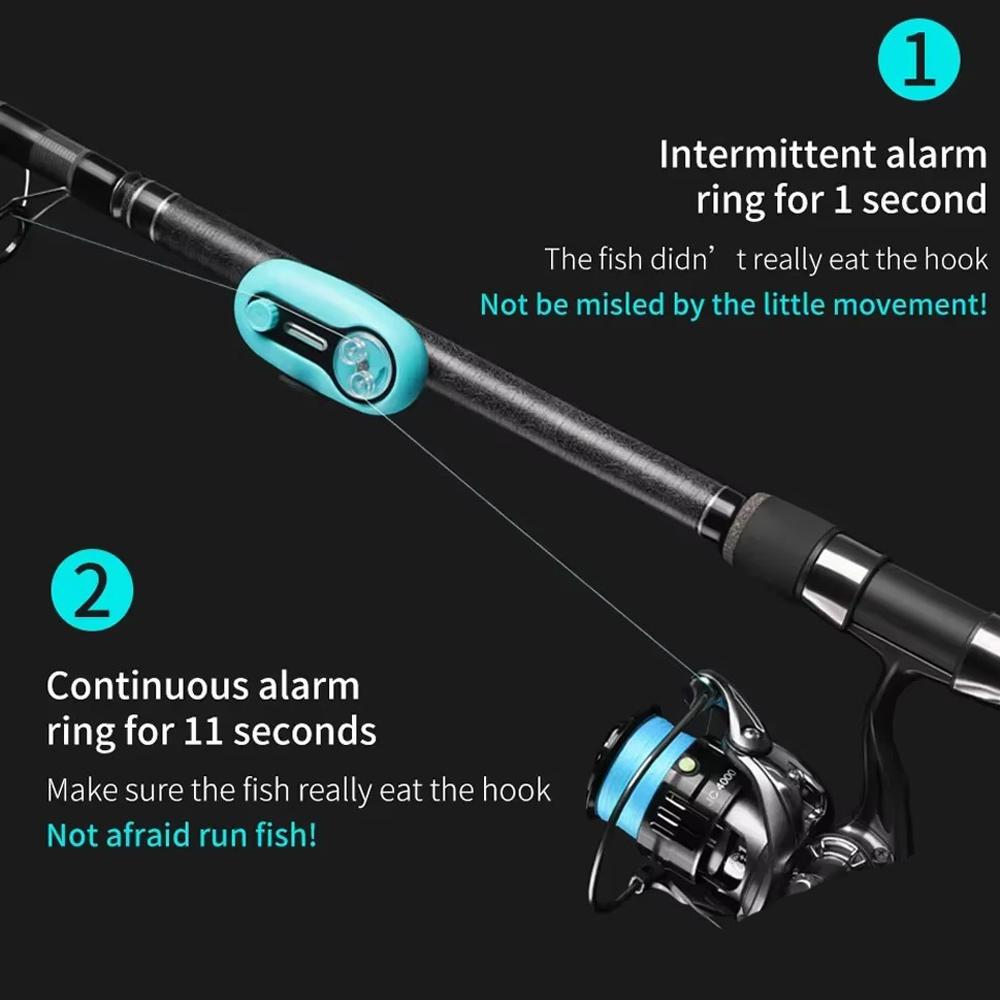 Nový elektronický rybářský hlásič kousnutí LED Zvukové upozornění Citlivý indikátor Prut Hlasitá siréna Noční lov kaprů s baterií