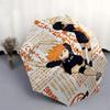 1pc Haikyuu!! Automatic Opening Closing Umbrella with Foldable Design, 8-Rib Iron Frame, Outdoor, Perfect Gift for Fans, Travelers, Daily Use.R089