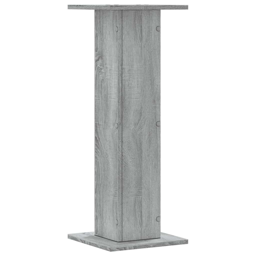 Plant Stand 2 Pcs Grey Sonoma 30 X 30 X 80 Cm Engineered Wood