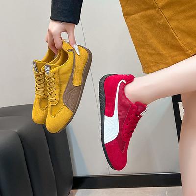 Simple German Training Shoes Women's Summer 2025 New Flat-bottomed Fashion Versatile Casual Single Shoes Retro Casual Sports Shoes