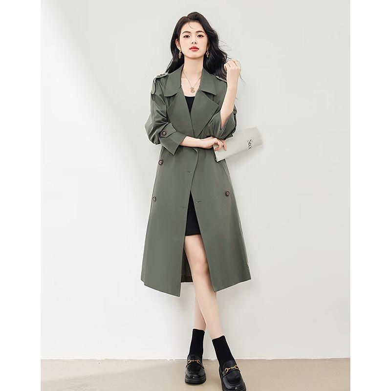 Elegant Mid-Length Women's Trench Coat