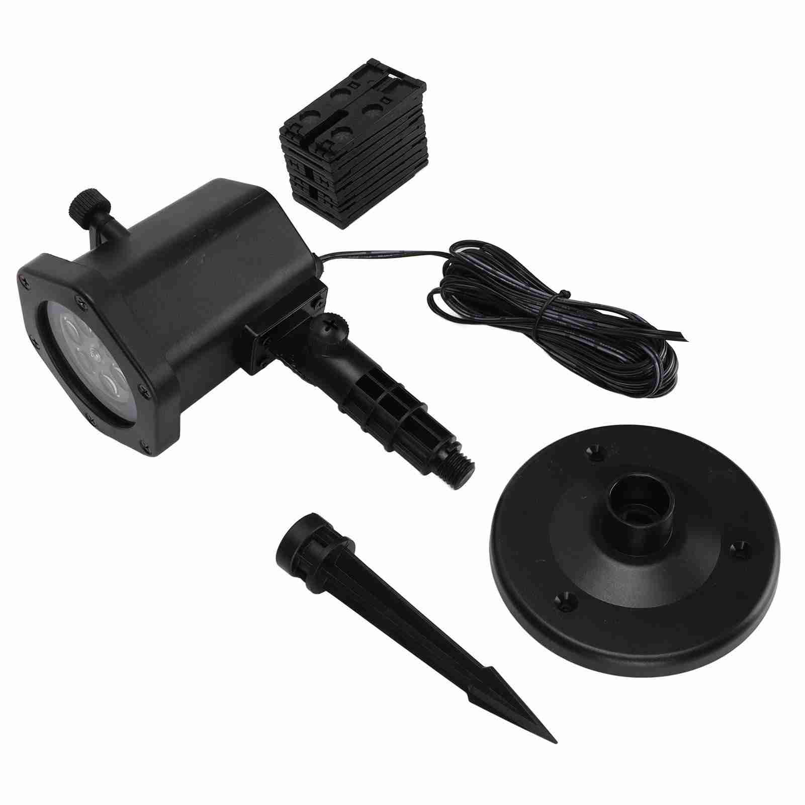 

Рождественский проектор IP44 водонепроницаемый 12 моделей вставной светильник для газона для вечеринки свадьбы UK Plug