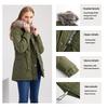 European Size Mid-Length Hooded Cotton Parka - Winter Warm Fleece-Lined Jacket (2023 Edition)