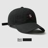 Simple Baseball Hat With Solid Color And Letter Embroidery Design Daily For