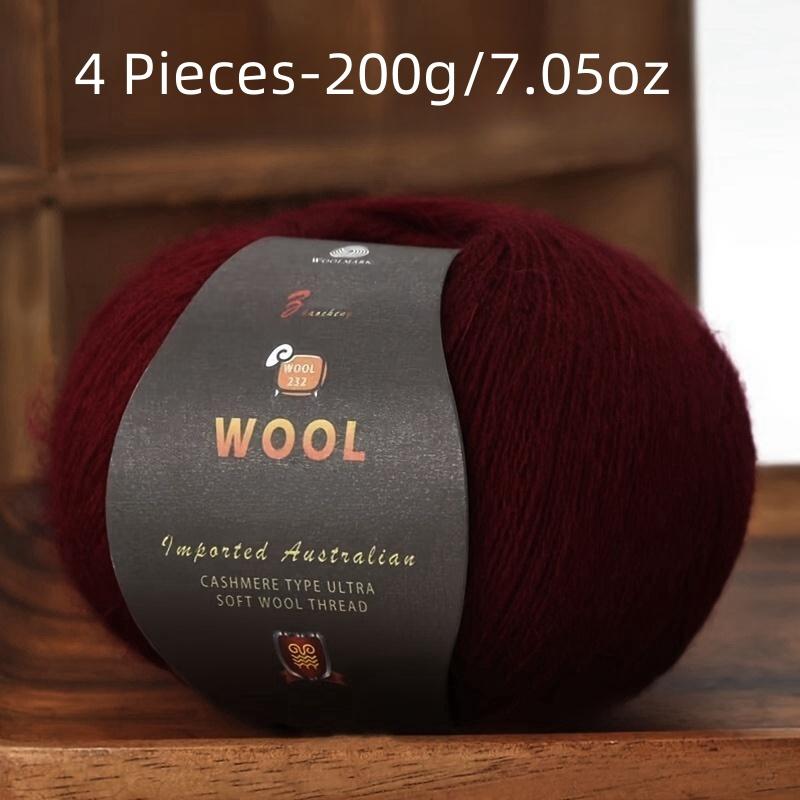 

6 шт. Пряжа из камвольной шерсти Многоцветный набор для вязания свитеров, брюк, шапок Мягкая и прочная 300 г всего