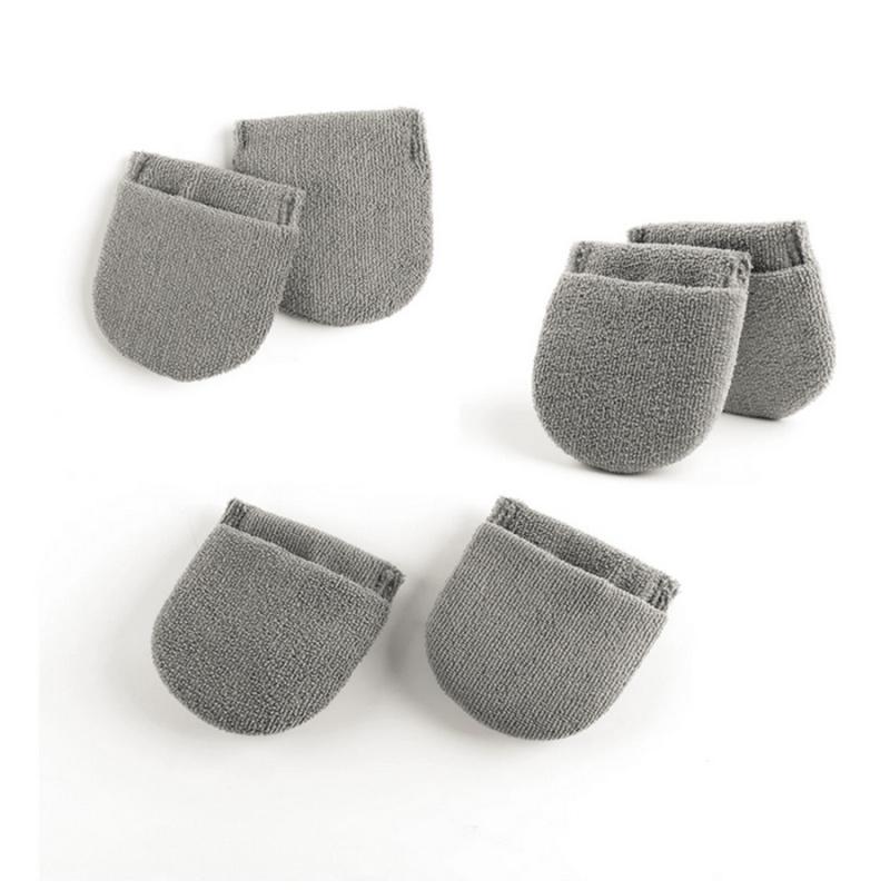 

6Pcs Microfiber Wax Foam Applicator Pad W/ Finger Pocket Car Polish Sponge Mitts