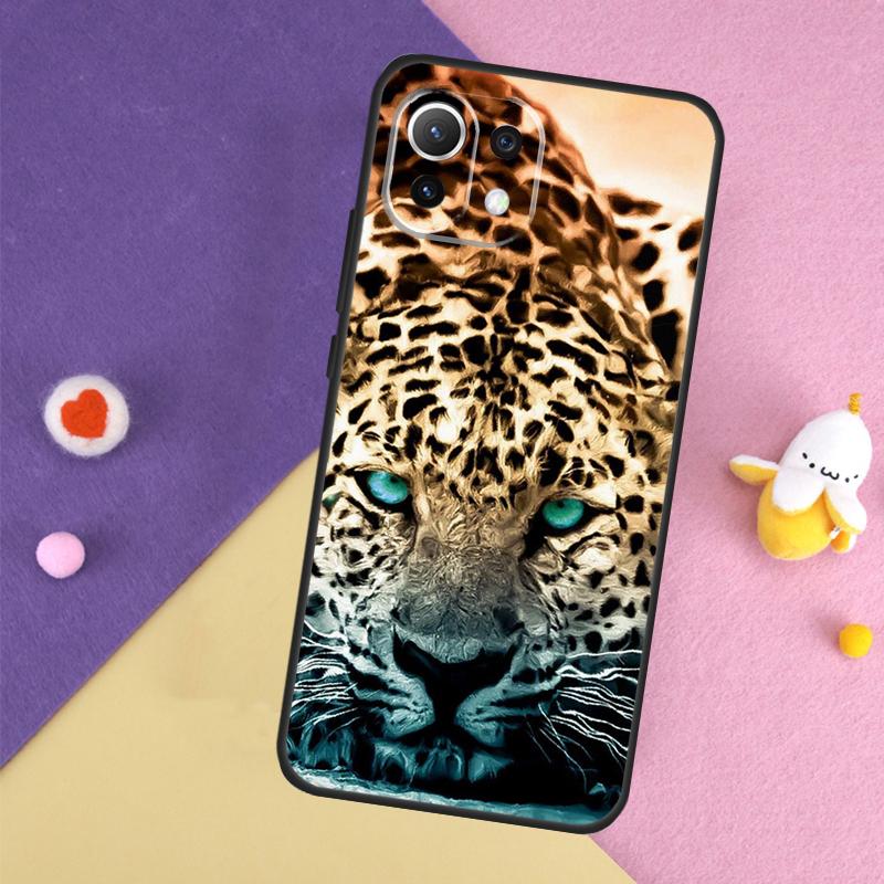 Cheetah Panther Snow Cheetah Case For Xiaomi 15 13 14 Ultra 14T 11T 12T 13T Pro POCO X7 Pro X3 X5 X6 F5 F6 M6 Pro Cover