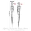 1-15Mm Stainless Steel Taper Gauge Feeler Inner Diameter Ruler Gap Hole Measuring Tool For Gap Taper Aperture Scale