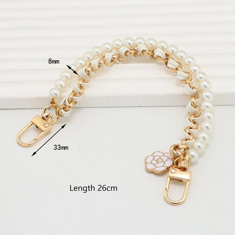 

Маленький ароматный ветер Подвеска-цепочка для мобильного телефона Жемчужная цепочка через кожу Подвеска для мобильного телефона белый