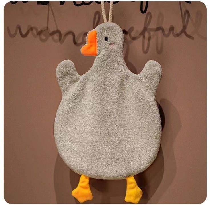 Thickened Absorbent Cartoon Duck & Goose Kitchen Hand Towel