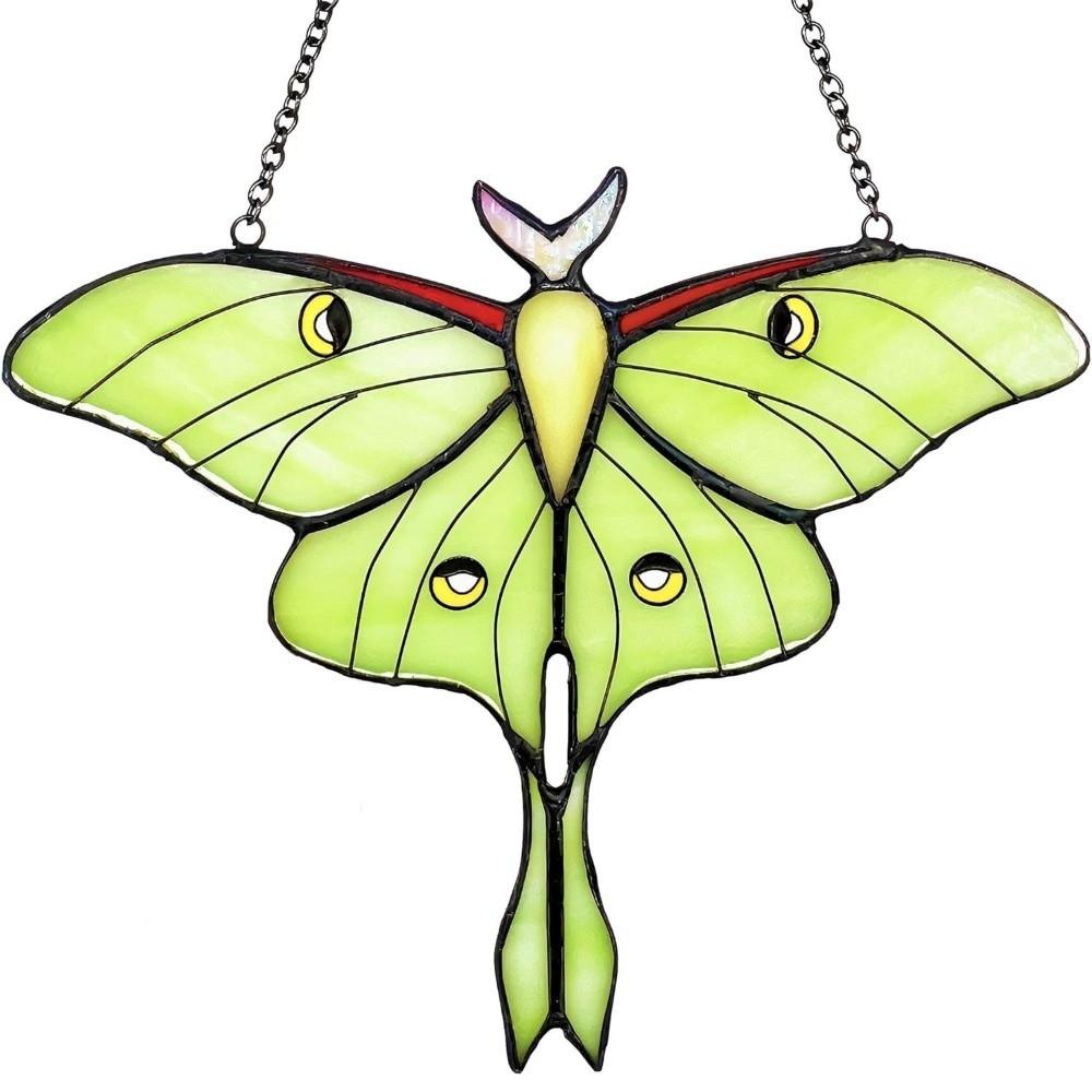 Window Hanging Design Luna Moth Butterfly Unique Handmade Suncatcher Window Hanging  Windows Decor