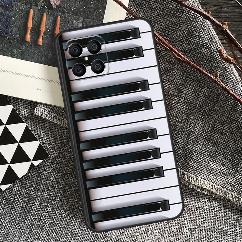 Piano Keys Music Keyboard Case For Honor 90 70 50 Lite Magic 5 Magic 6 Pro X6 X7 X8 X9 X6a X7a X8a X9a X8b X9b Cover