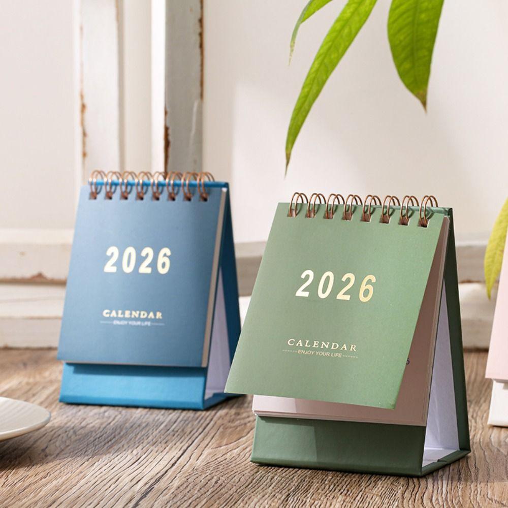 English 2026 Small Desk Calendar Month Date Display Monthly Planner Spring Festival