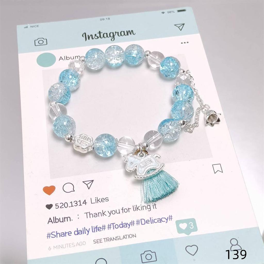 Mori Style Starry Sky Crystal Butterfly Bracelet - Elegant, Versatile Fairy Design for Women and Best Friends