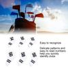 6PCS Golf Club Head Covers PU Leather Abrasion Resistant Clear Numbers Golf Iron Covers Set for Golf Course