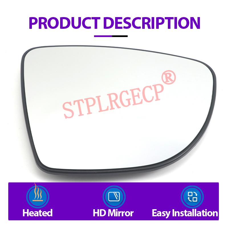 Auto Car Left Right Hand Side Door Wing Reaview Mirror Glass Heated Replacement for Renault Clio Captur ZOE 2012-