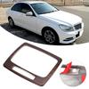 Bil Växelspakspanel Ram Trim Tillbehör Passar för Mercedes Benz C-klass W204 2007 2013 Furu Träådring