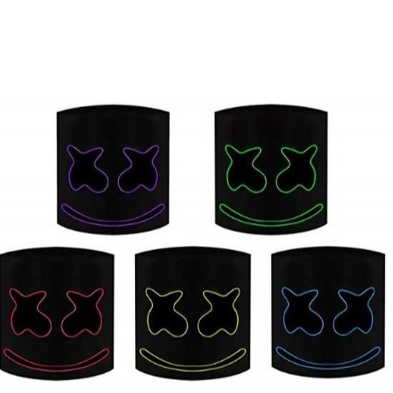 Marshmallow Electronic Music Festival DJ Mask marshmello Same style headgear Music festival live performance mask