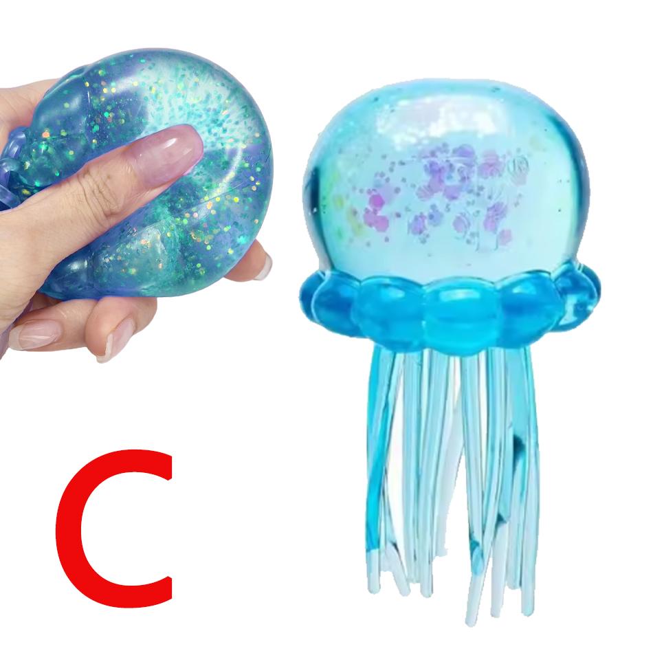 Medusa Kawaii Maltosio Squishy Giocattolo Colori Morbidi Carina Modello Medusa Sollievo dallo Stress per Bambini Adulti Ansia Giocattolo Sensoriale Regalo