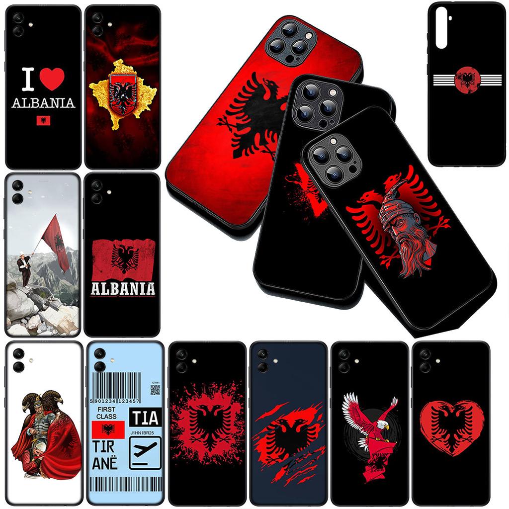 Soft Cover for Apple iPhone 12 13 Pro Max Mini ProMax X XR Air 12Pro 13Pro Casing Phone Case Albanians Red Albania Flag