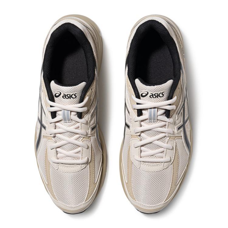 Men's Sneakers ASICS JOG 100S Running Shoes Unisex Low-top Light Khaki/Black