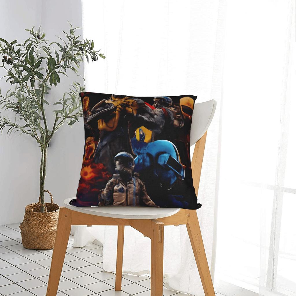 Arc Raiders Rooster Game Pillowcases  Kawaii Pillow Case For Sofa Bedroom Home Decor Square Pillow Cover