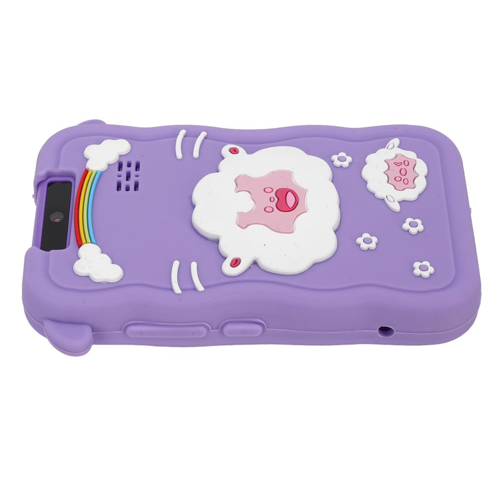 Touch Screen Cartoon Camera Toy 1080P HD 2.8in IPS 48MP Reversible Lens Support Games Music Purple Lamb Type