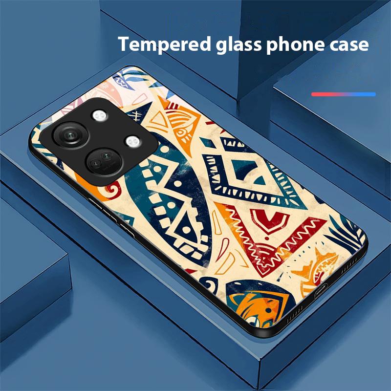 Tropical Rain Forest For OnePlus Nord 3 5 6T 7 Pro 8 12 10T Reno8 Lite 5G 10R Nord N30 Shell Tempered Glass Phone Case Black