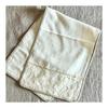 Vivienne Face Towel 25x70cm Beige Cotton Flower Series Lace Embroidery Hand Towel
