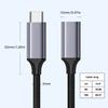 Braided Type C Extension Cable Male To Female Cord 100W Charging 4K Display Enhances Connection and Screen Mirroring