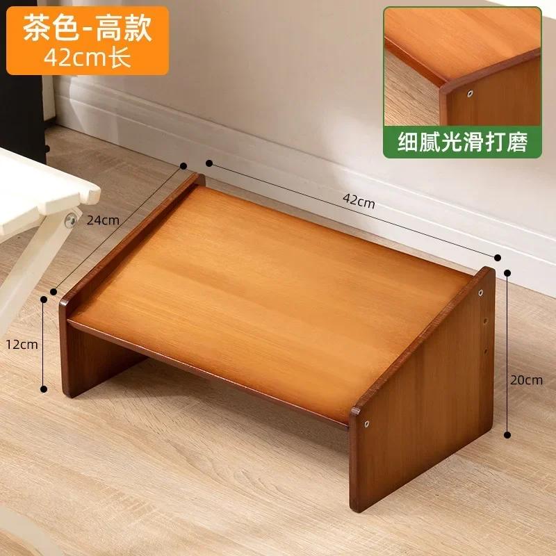 Reposapiés sencillo y moderno para escritorio de oficina, reposapiés para baño, inodoro, reposapiés de madera, taburete para el hogar, plataforma elevada debajo de la mesa