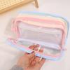 Transparent Display Korean Style Pencil Case Desktop Storage Ins Pencil Pouch  Children Kids
