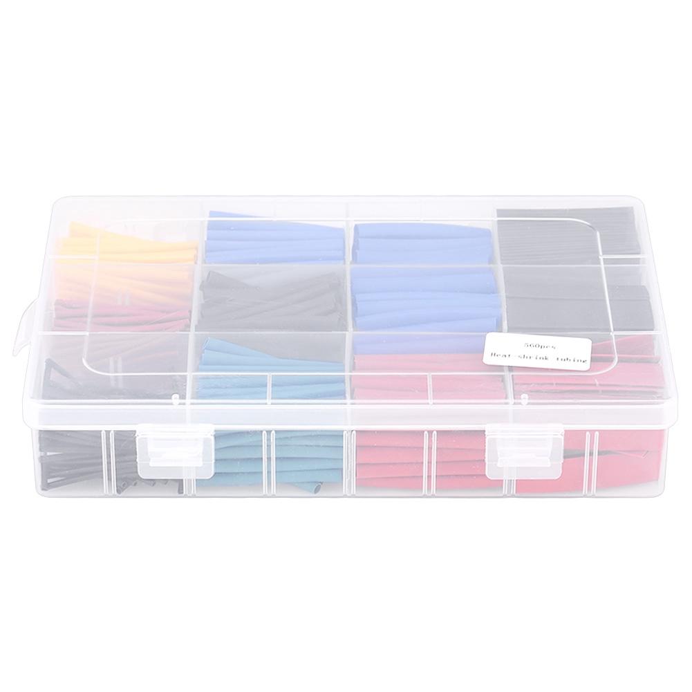 

560Pcs Box Cable Wire Heat Shrink Tubing Insulation Shrinkable Tube Wrap Sleeving