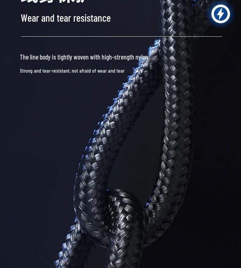 USB4 Full-Function Braided Type-C Data & Charging Cable, 40Gbps, Thunderbolt 4 Compatible