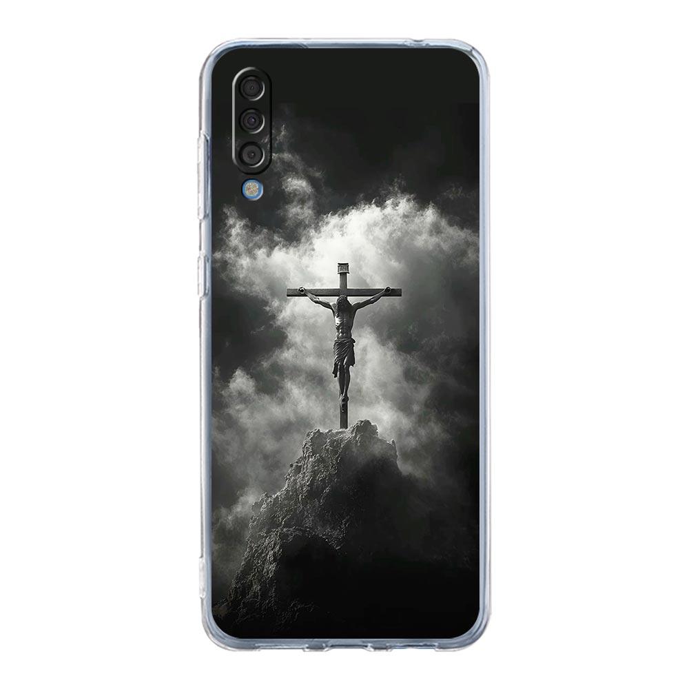 Case For Samsung A56 A36 A26 A16 A14 A12 A22 A32 5G A34 A42 A52 A54 A50 A70 A40 A20E A20S A06 Cover Bible Jesus Christ Cross