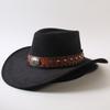 Popular European and American Classic Big-brimmed Western Cowboy Hat Men's and Women's Outdoor Fashion Anti-sun Cowboy Hat Jazz Hat