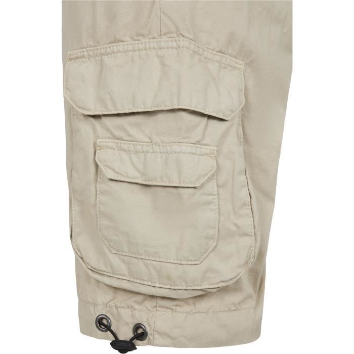 Short Cargo - Urban Classics - Double Pockets - Cream - 100% Cotton - Men