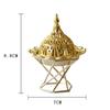 Gold Metal Light Luxury Incense Burner Mini Small Handheld Aromatherapy Burner Home Decoration