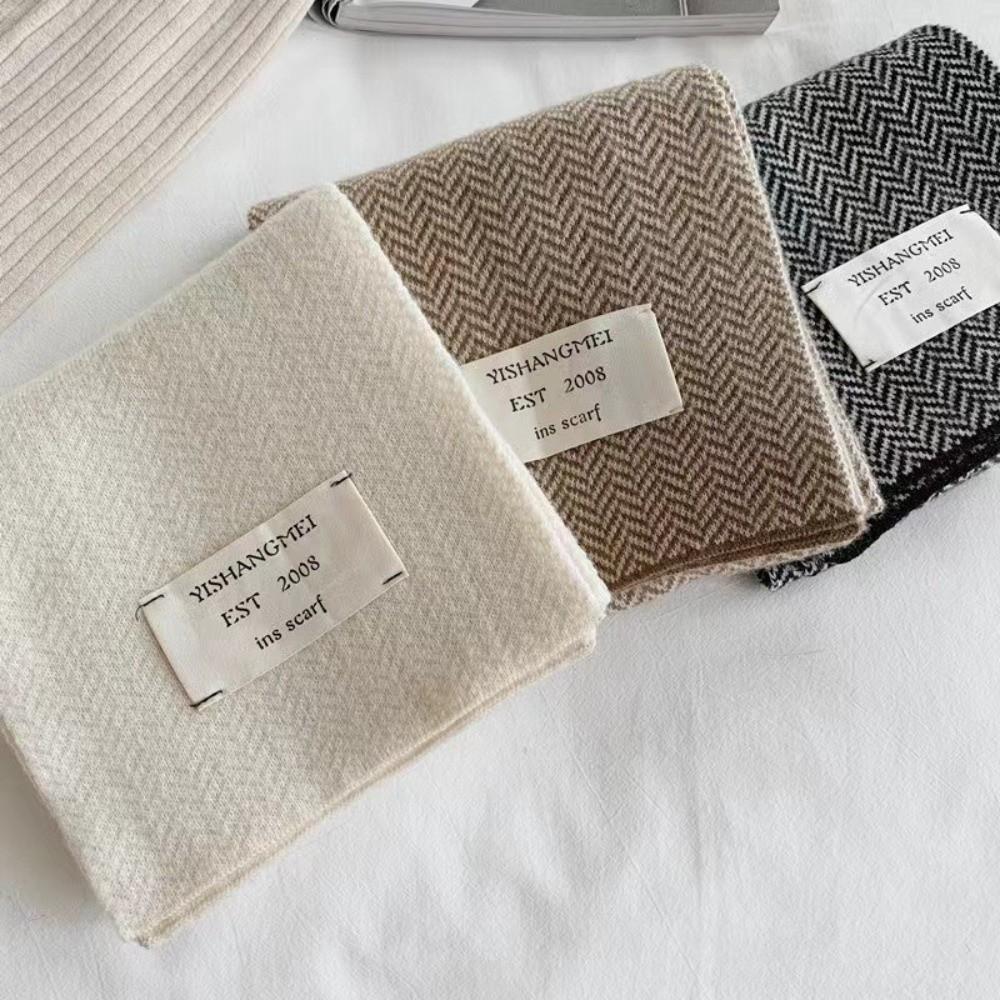 New Knitted Neck Warmer Coldproof Warm Neckerchief Windproof Versatile Knitted Scarf Gift