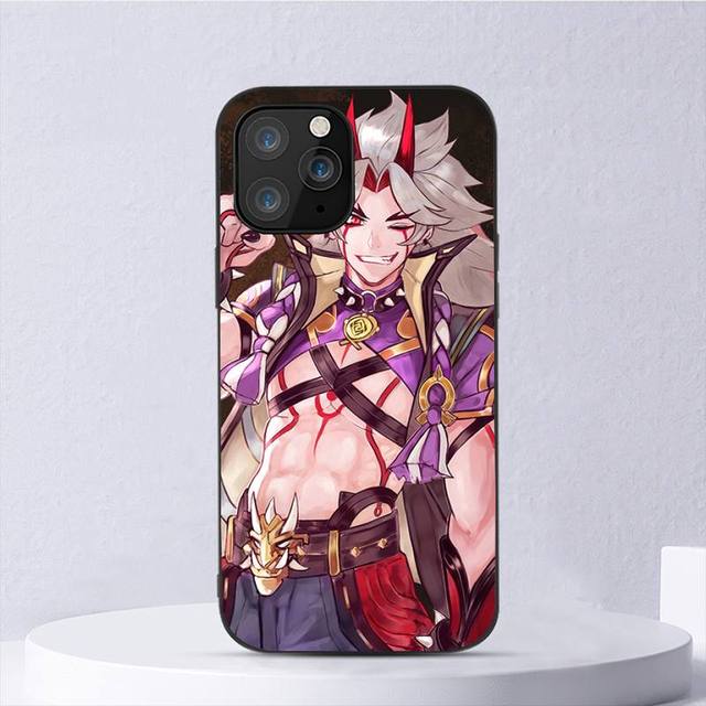 

Чехол для телефона Arataki Itto Genshin Impact для Iphone 11 12 Mini 13 14 Pro Xs Max X 8 7 6s Plus 5 Se Xr Shell iPhone11PRO