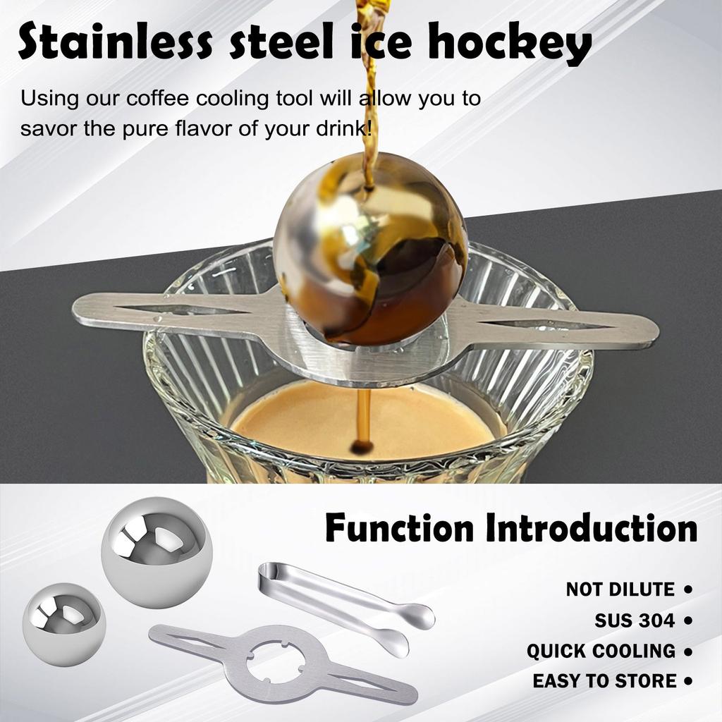 Stainless Steel Coffee Ball Enhances Reduces Acidity For Home Use
