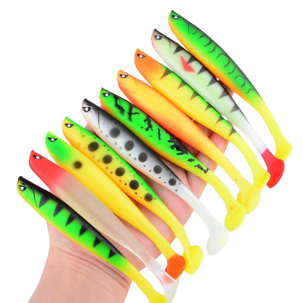 12cm T-Tail Soft Shrimp Lure with Oil, 9g | Sea Fishing Bait