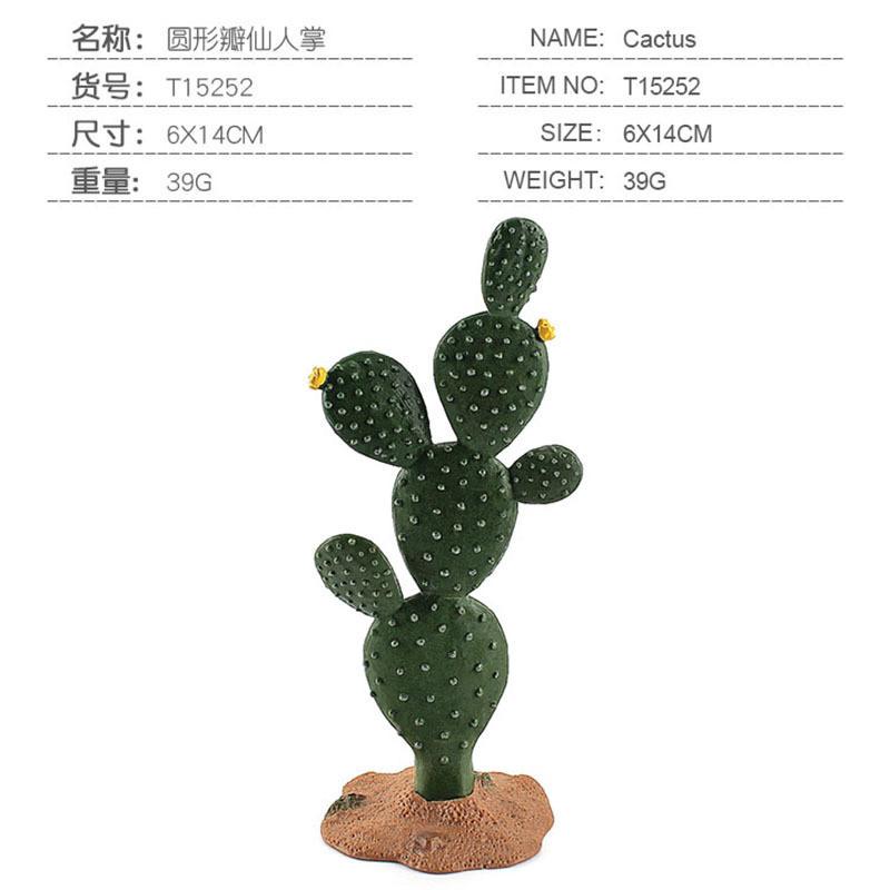 Realistic Pvc Animal Model Scene Decor Tropical Desert Trees Cactus And Baobab Tree Set