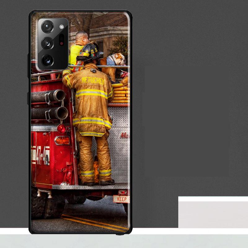 Firefighter Fire Fireman Case For Samsung Galaxy S25 Ultra S23 S22 S21 S24 Ultra S9 S10 S20 Plus S25 FE Phone Cover